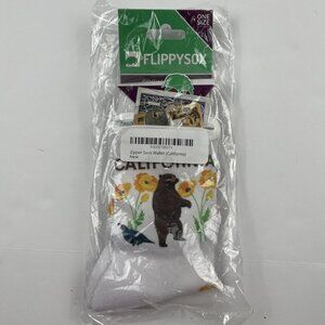 Flippysox Pick Pocket Proof Zipper Sock Wallet California Floral Women’s